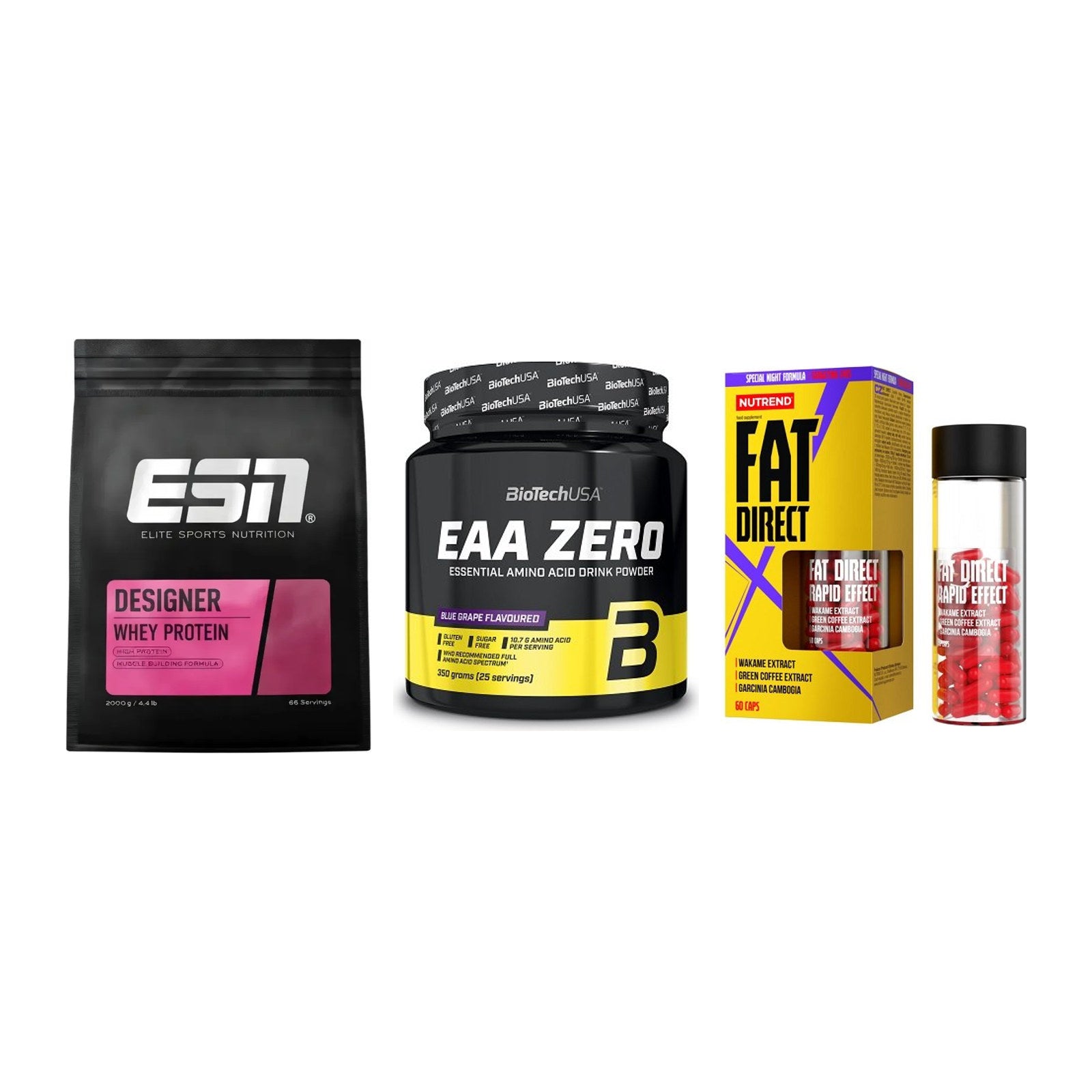 Definitionsphase-Set: ESN Designer + BioTech EAA + Nutrend Fat – alle enthaltenen Artikel