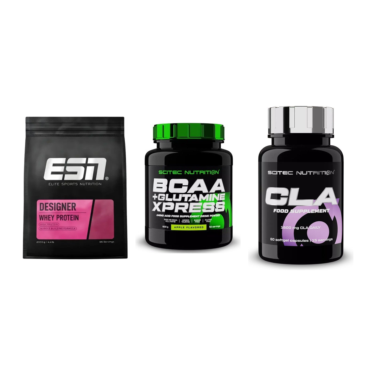 Definitionsphase-Set: ESN Designer + Scitec BCAA + Scitec CLA – alle enthaltenen Artikel