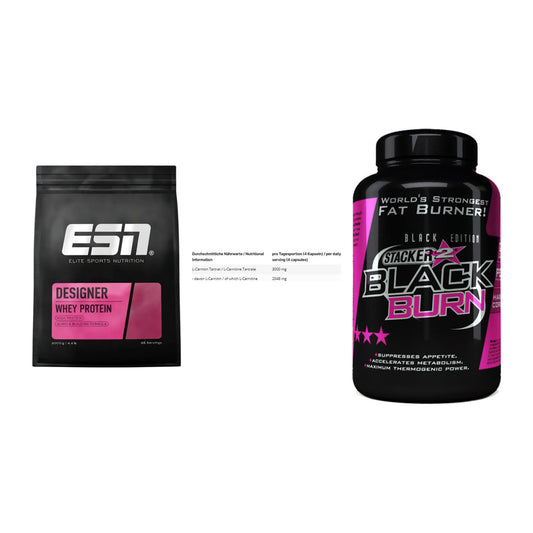 Definitionsphase-Set: ESN Designer + INLEAD L-Carni + Stacker2 Black – alle enthaltenen Artikel
