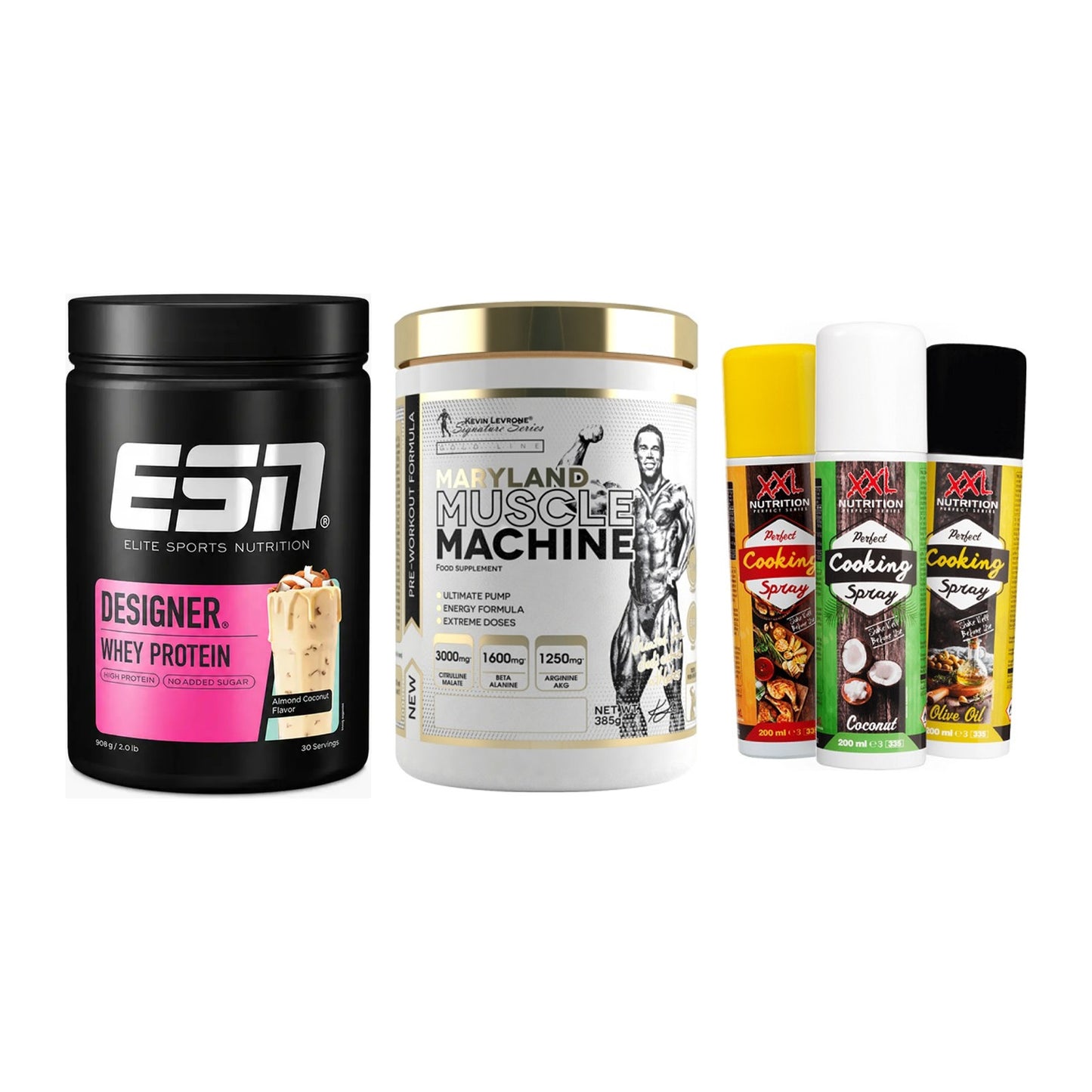 Definitionsphase-Set: ESN Designer + Kevin Levrone + XXL Nutrition – alle enthaltenen Artikel