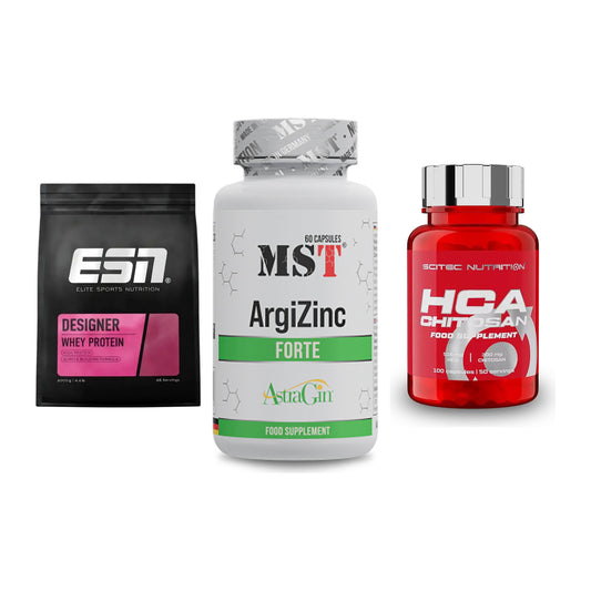 Definitionsphase-Set: ESN Designer + MST ArgiZinc + Scitec HCA-Chi – alle enthaltenen Artikel