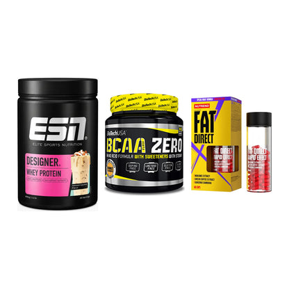 Definitionsphase-Set: ESN Designer + BioTech BCAA + Nutrend Fat – alle enthaltenen Artikel