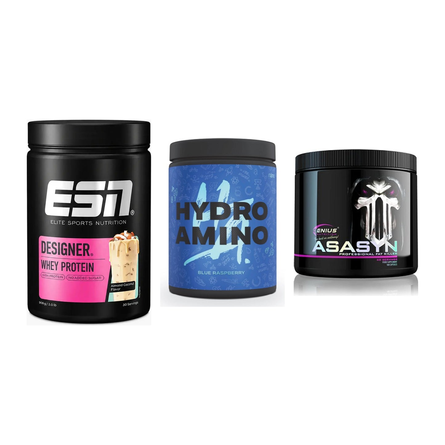 Definitionsphase-Set: ESN Designer + Nanosupps + Genius Nutriti – alle enthaltenen Artikel