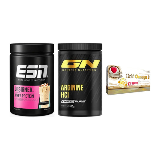 Definitionsphase-Set: ESN Designer + GN Arginine + Olimp Omega 3 – alle enthaltenen Artikel