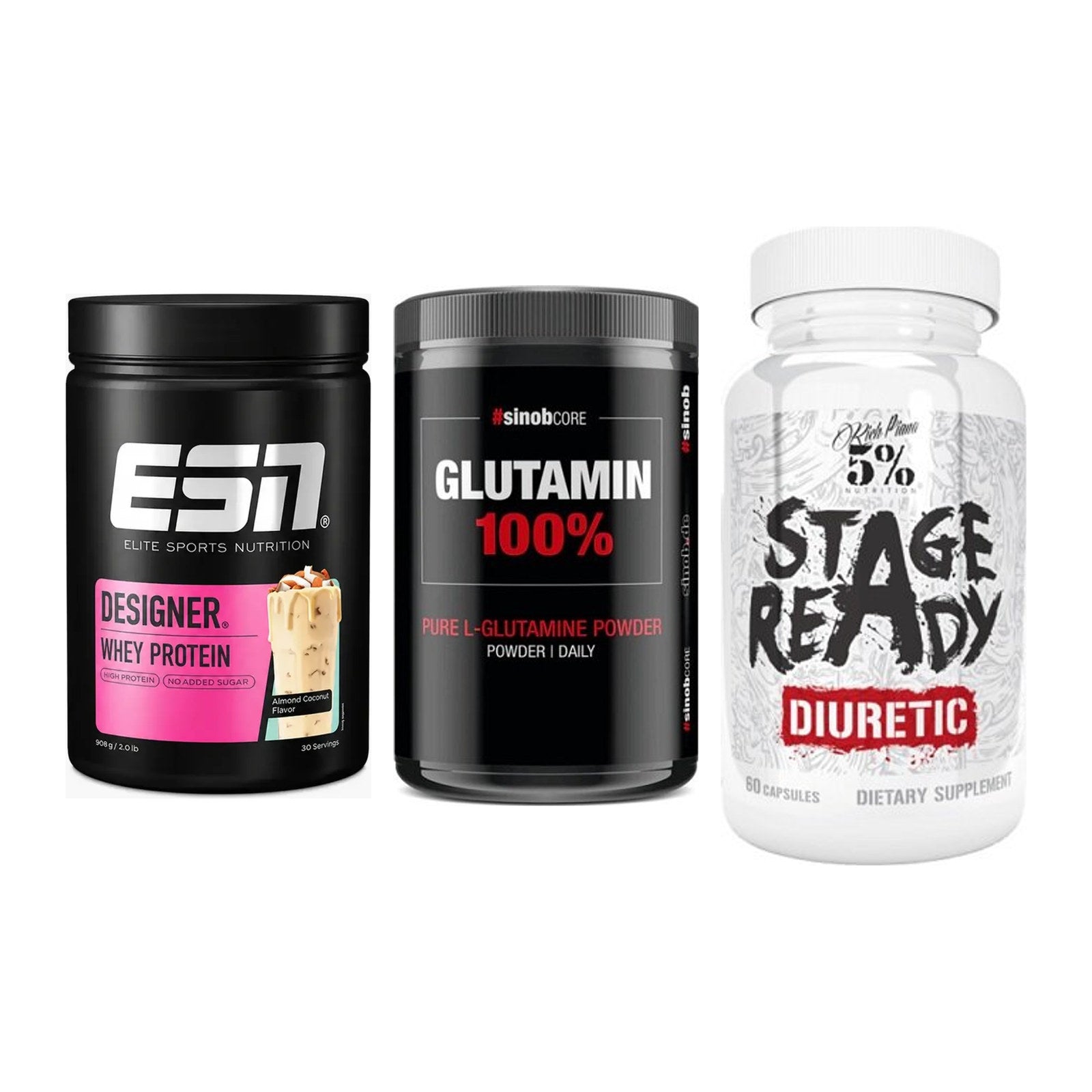 Definitionsphase-Set: ESN Designer + Sinob Core + 5% Nutrition – alle enthaltenen Artikel