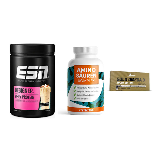 Definitionsphase-Set: ESN Designer + ProFuel Aminos + Olimp Omega 3 – alle enthaltenen Artikel