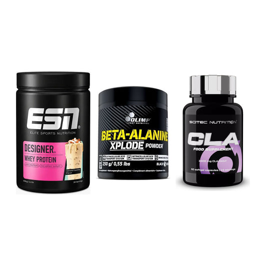 Definitionsphase-Set: ESN Designer + Olimp Beta-Ala + Scitec CLA – alle enthaltenen Artikel