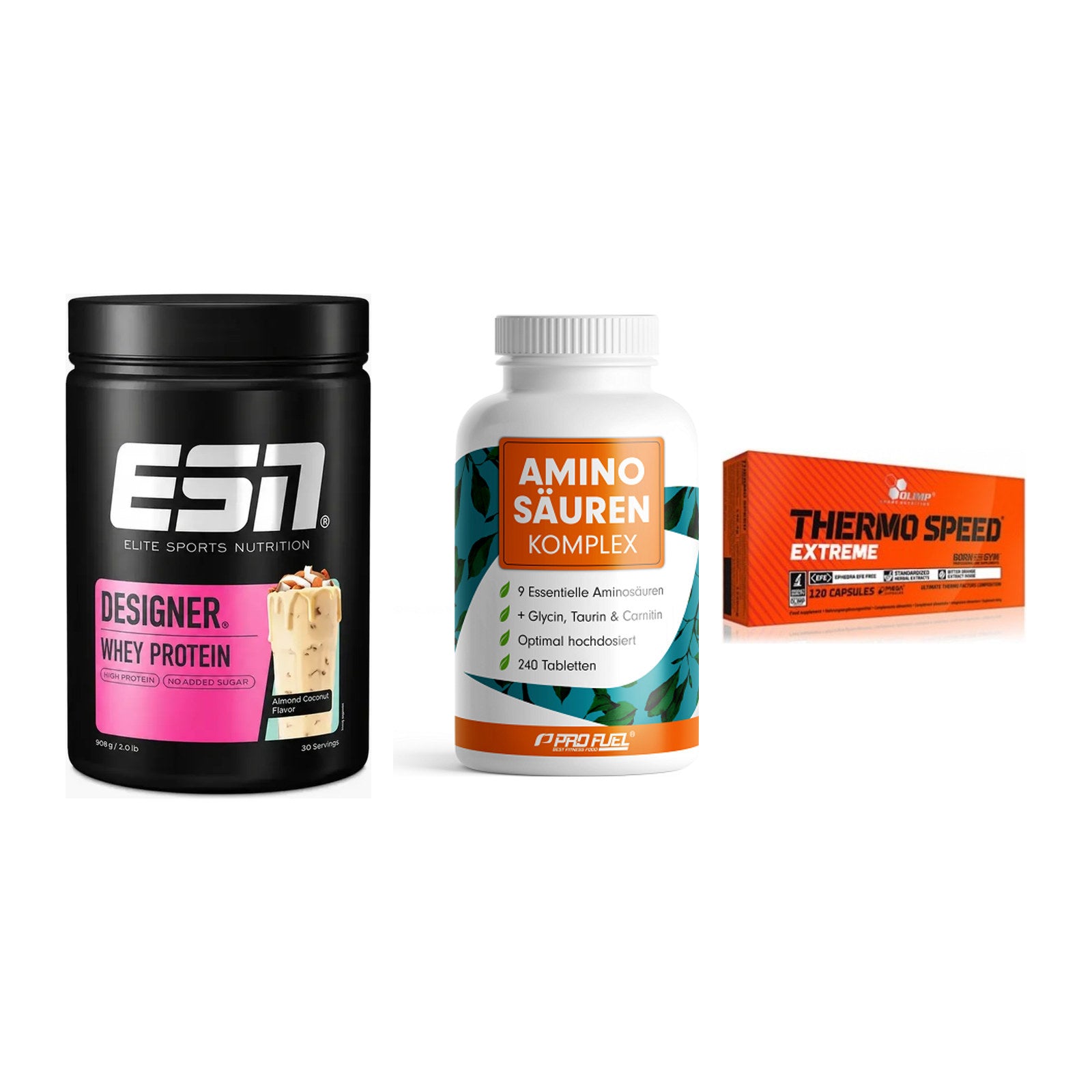 Definitionsphase-Set: ESN Designer + ProFuel Aminos + Olimp Thermo – alle enthaltenen Artikel