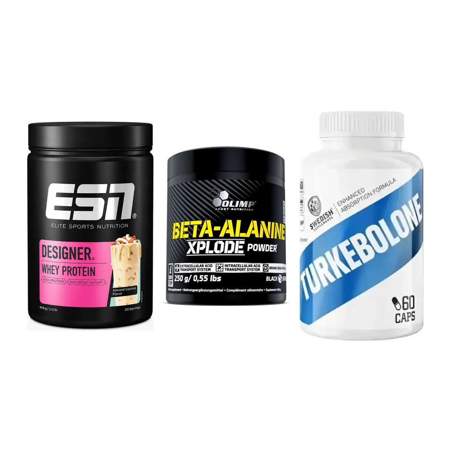 Definitionsphase-Set: ESN Designer + Olimp Beta-Ala + Swedish Supple – alle enthaltenen Artikel