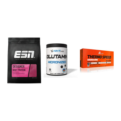 Definitionsphase-Set: ESN Designer + NNT Glutamin + Olimp Thermo – alle enthaltenen Artikel