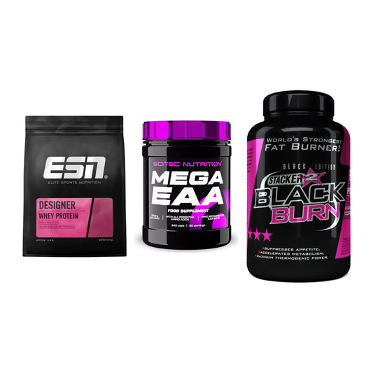 Definitionsphase-Set: ESN Designer + Scitec Mega + Stacker2 Black – alle enthaltenen Artikel