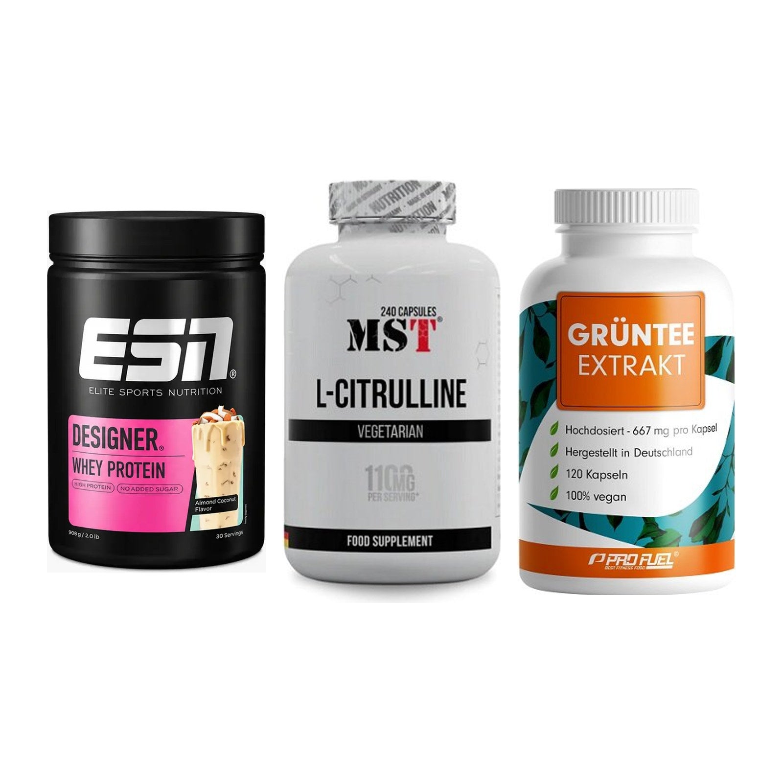 Definitionsphase-Set: ESN Designer + MST Citrulline + ProFuel Grünte – alle enthaltenen Artikel