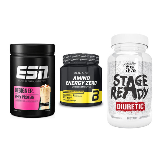 Definitionsphase-Set: ESN Designer + BioTech Amino + 5% Nutrition – alle enthaltenen Artikel