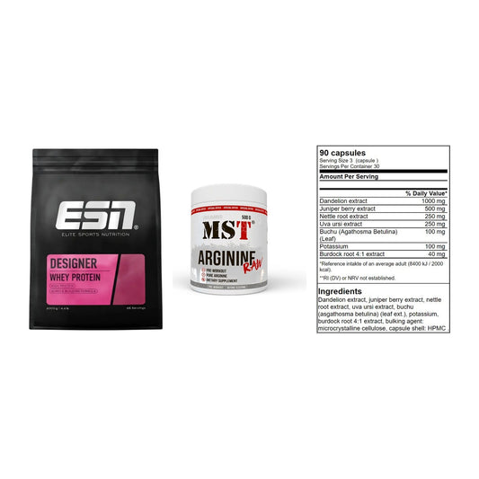 Definitionsphase-Set: ESN Designer + MST Arginine + GN Shred Cuts – alle enthaltenen Artikel