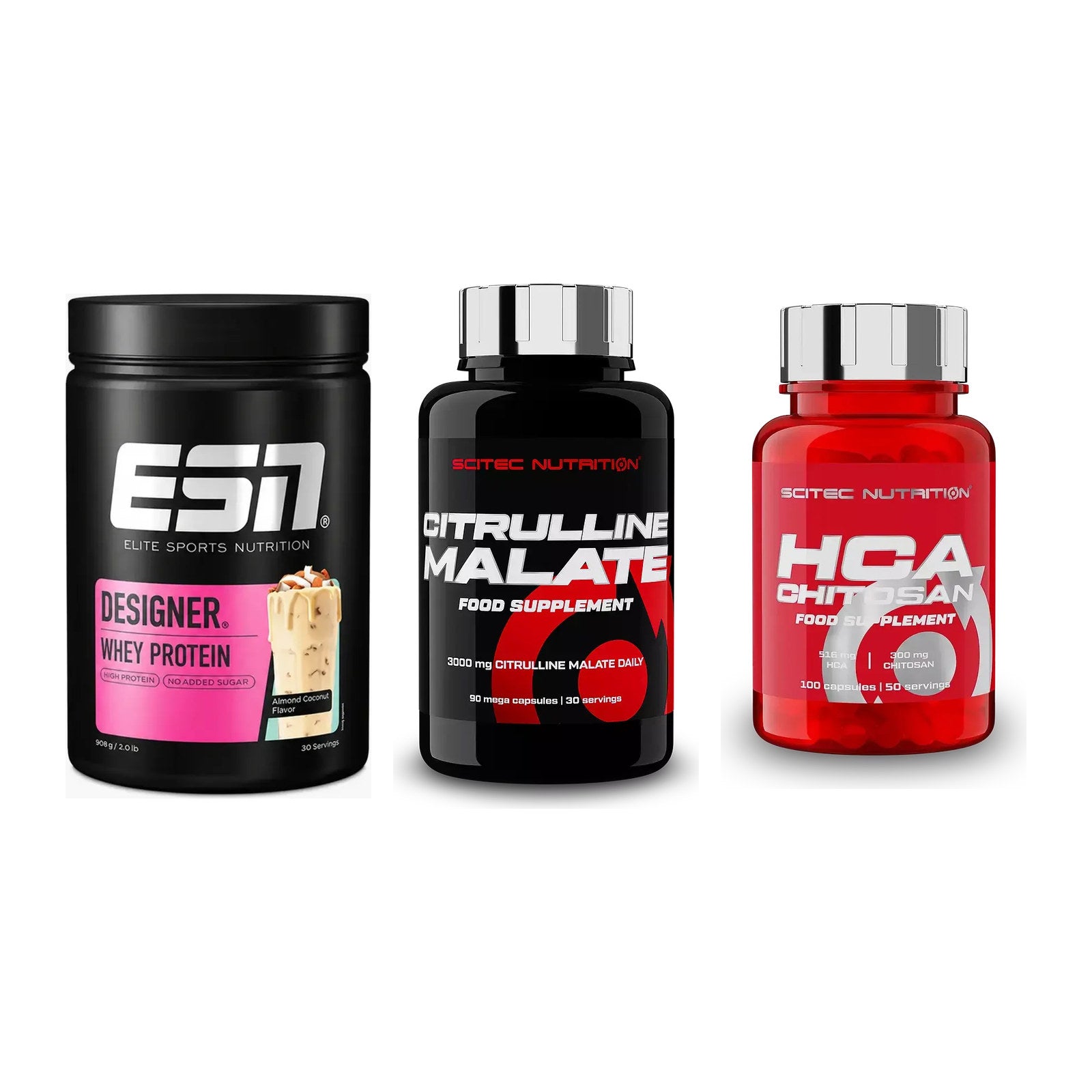Definitionsphase-Set: ESN Designer + Scitec Citrull + Scitec HCA-Chi – alle enthaltenen Artikel