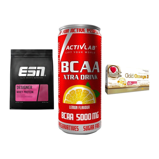Definitionsphase-Set: ESN Designer + Activlab BCAA + Olimp Omega 3 – alle enthaltenen Artikel