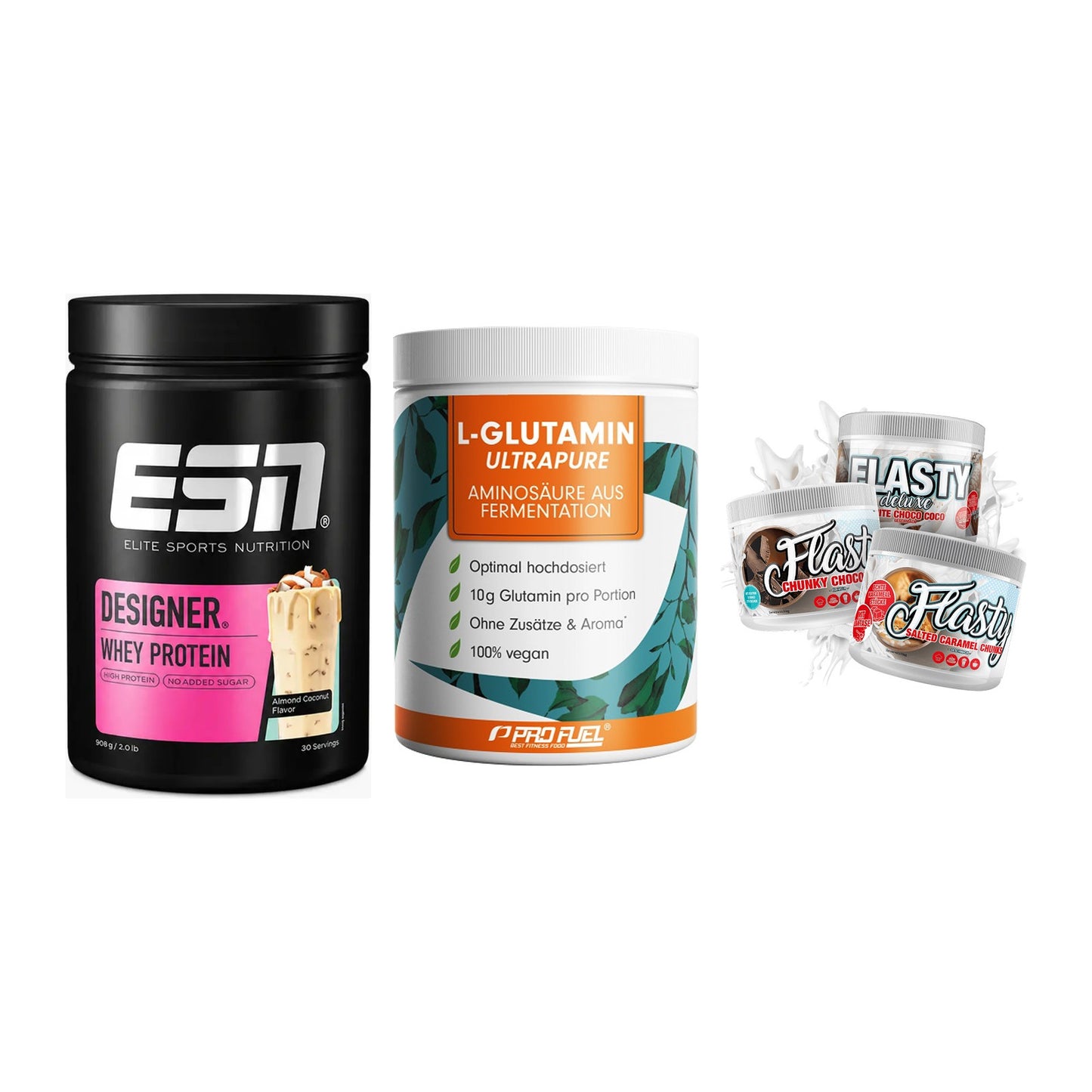 Definitionsphase-Set: ESN Designer + ProFuel Glutam + Sinob Flasty – alle enthaltenen Artikel