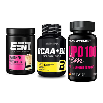 Definitionsphase-Set: ESN Designer + BioTech BCAA+B + Body Attack – alle enthaltenen Artikel