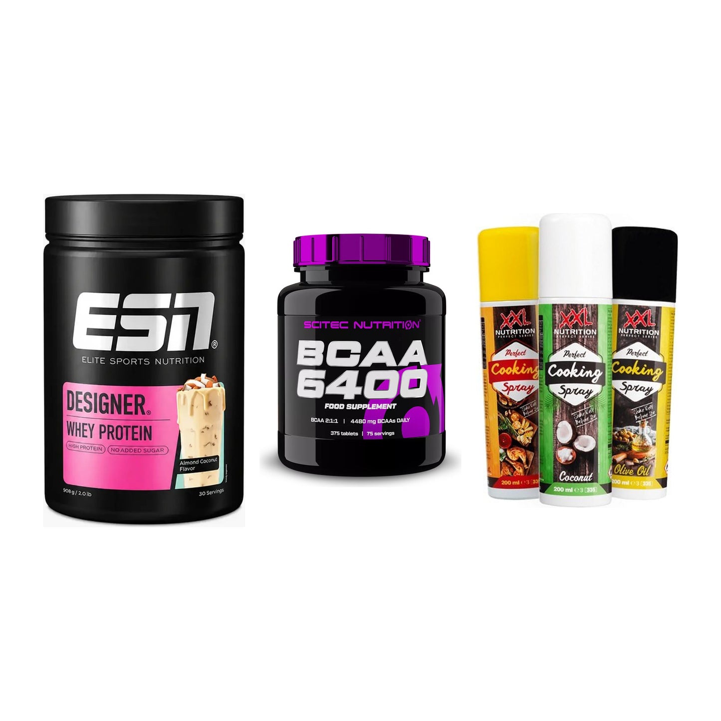 Definitionsphase-Set: ESN Designer + Scitec BCAA + XXL Nutrition – alle enthaltenen Artikel
