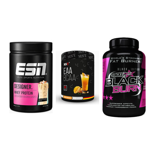 Definitionsphase-Set: ESN Designer + MST EAA & BCAA + Stacker2 Black – alle enthaltenen Artikel