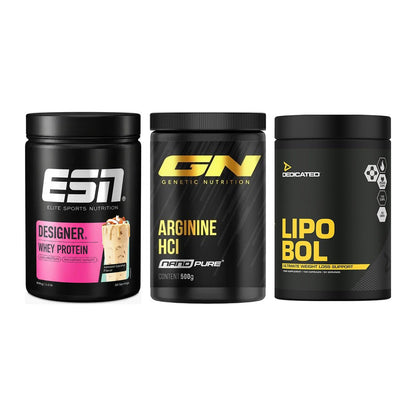 Definitionsphase-Set: ESN Designer + GN Arginine + Dedicated – alle enthaltenen Artikel