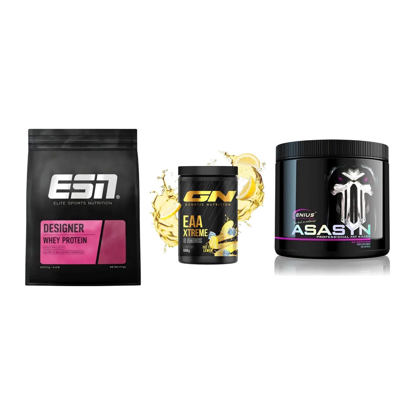 Definitionsphase-Set: ESN Designer + GN EAA Xtreme + Genius Nutriti – alle enthaltenen Artikel