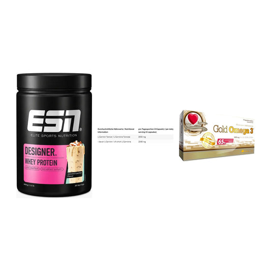 Definitionsphase-Set: ESN Designer + INLEAD L-Carni + Olimp Omega 3 – alle enthaltenen Artikel