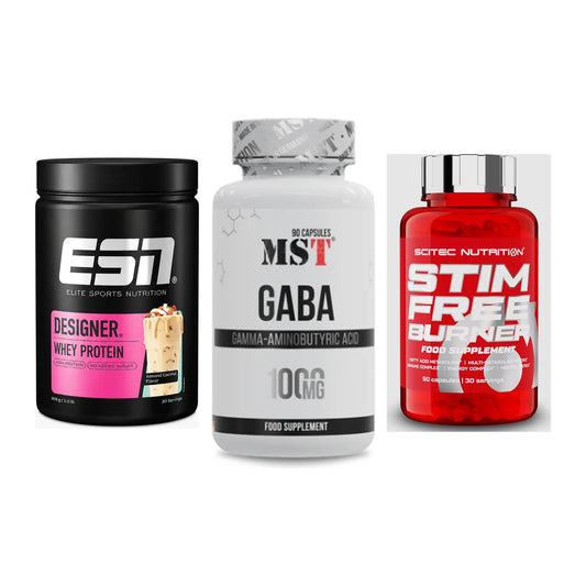 Definitionsphase-Set: ESN Designer + MST GABA + Scitec Stim – alle enthaltenen Artikel