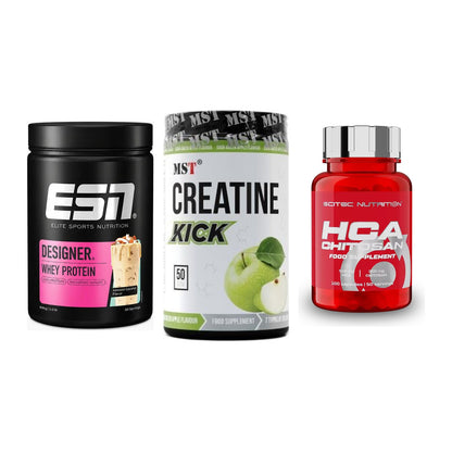 Definitionsphase-Set: ESN Designer + MST Creatine + Scitec HCA-Chi – alle enthaltenen Artikel