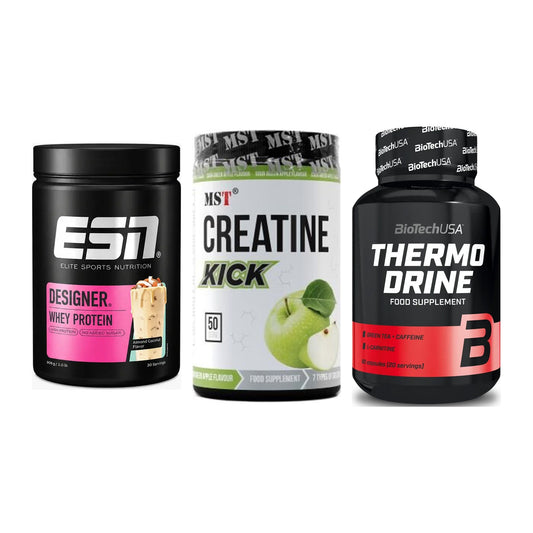 Definitionsphase-Set: ESN Designer + MST Creatine + BioTech Thermo – alle enthaltenen Artikel