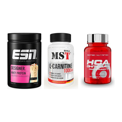 Definitionsphase-Set: ESN Designer + MST L-Carnitin + Scitec HCA-Chi – alle enthaltenen Artikel