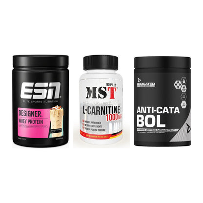 Definitionsphase-Set: ESN Designer + MST L-Carnitin + Dedicated – alle enthaltenen Artikel