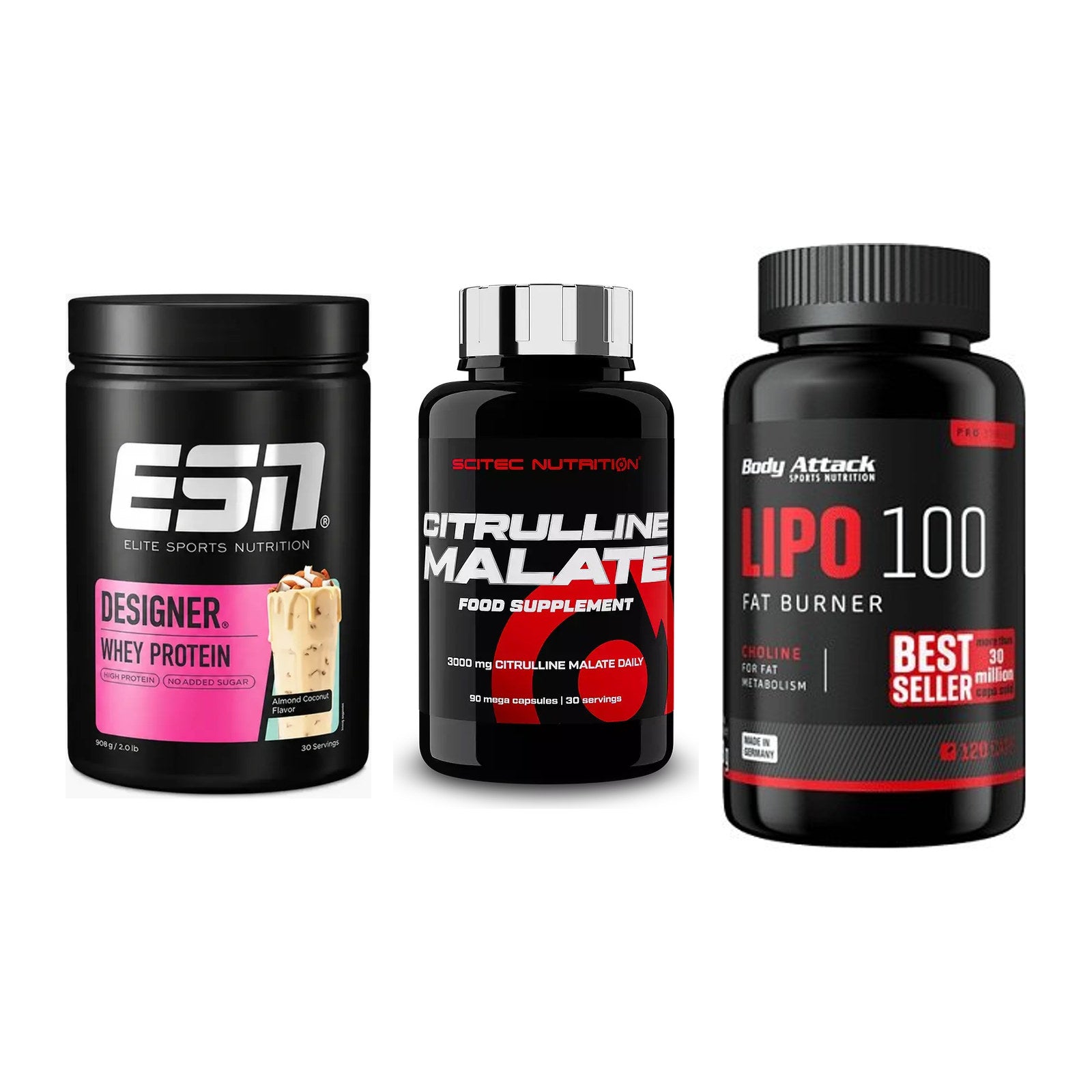Definitionsphase-Set: ESN Designer + Scitec Citrull + Body Attack – alle enthaltenen Artikel