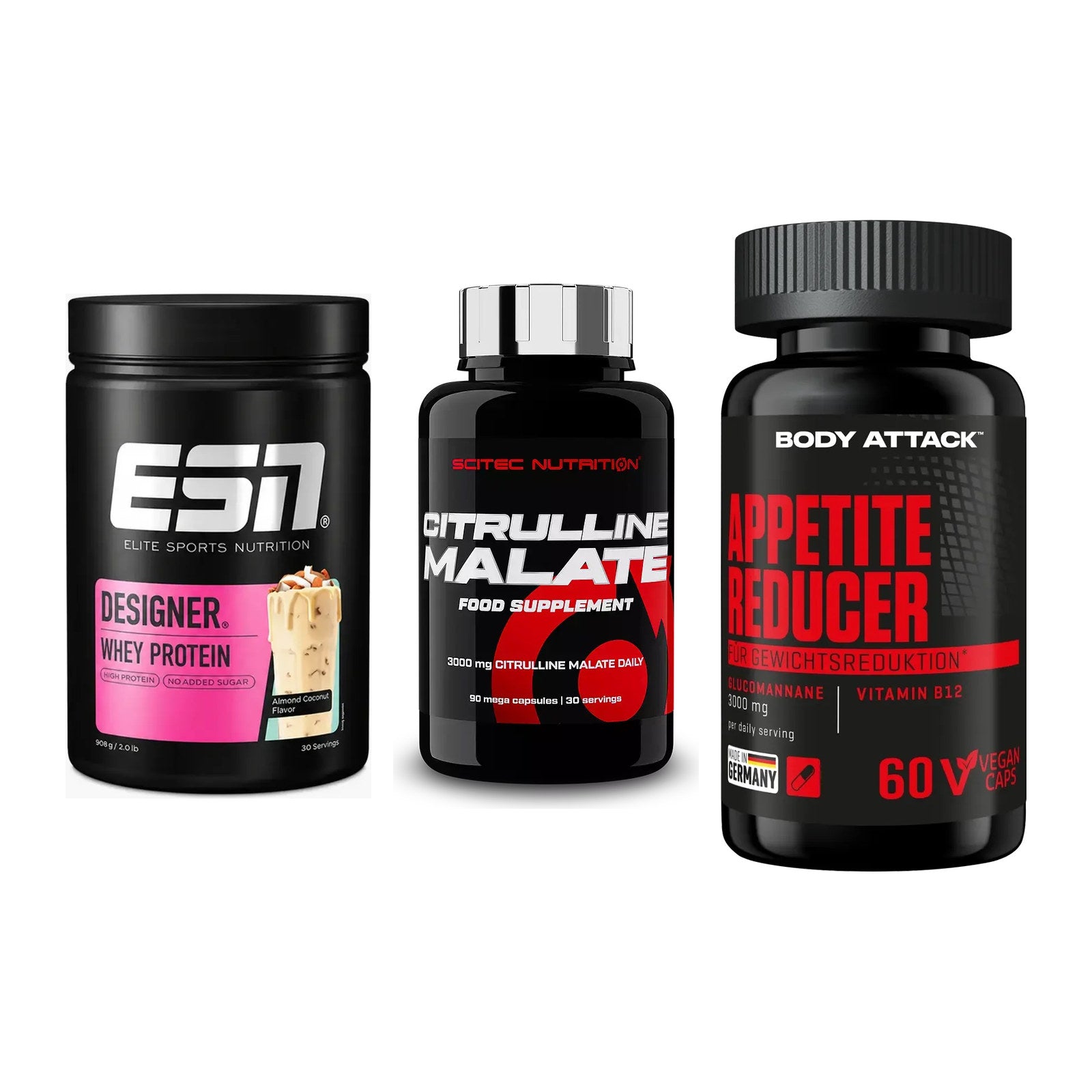 Definitionsphase-Set: ESN Designer + Scitec Citrull + Body Attack – alle enthaltenen Artikel