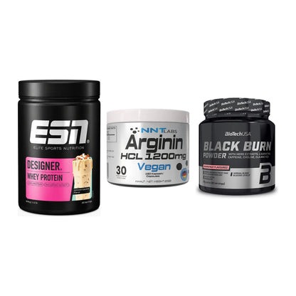 Definitionsphase-Set: ESN Designer + NNT Arginin + BioTech Black – alle enthaltenen Artikel