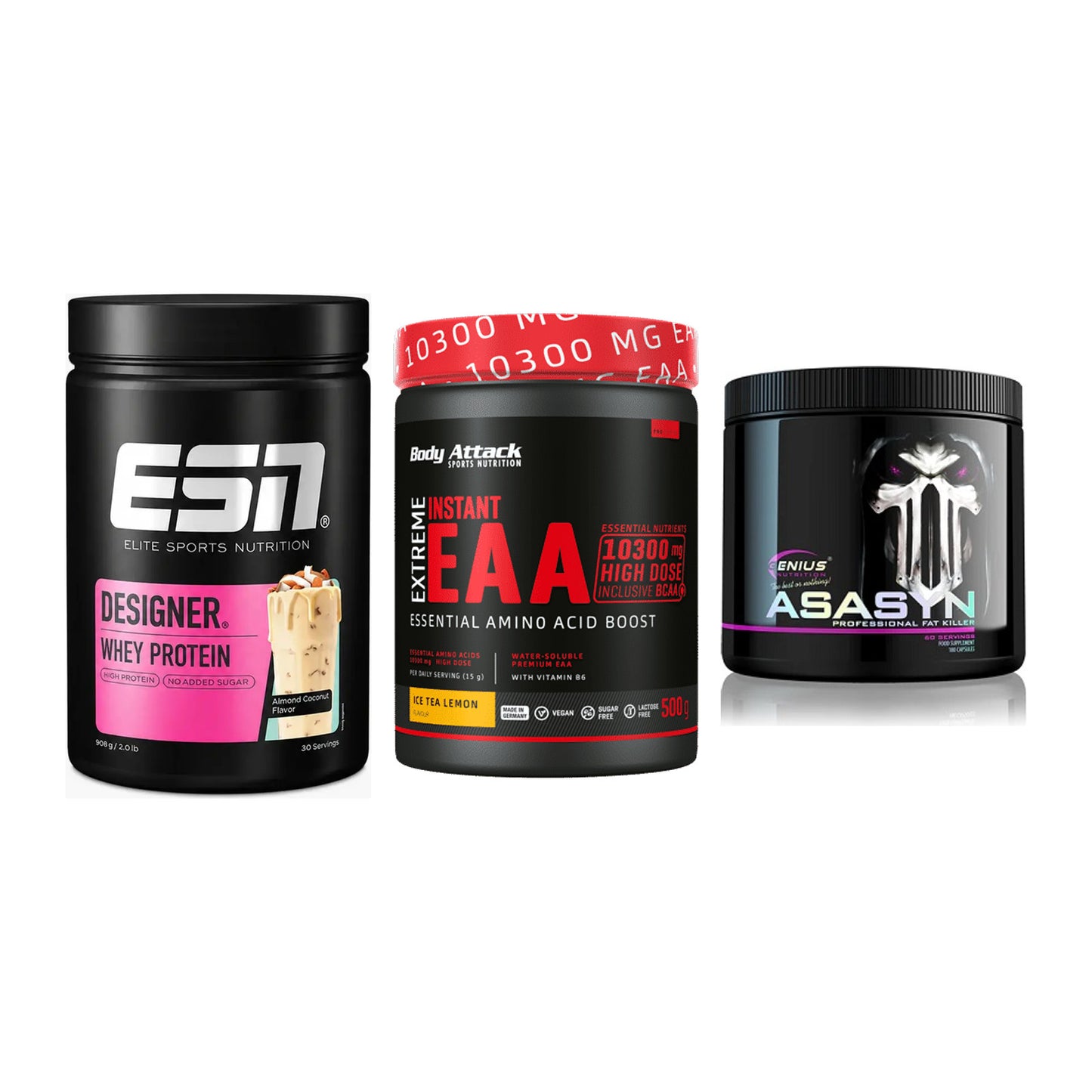 Definitionsphase-Set: ESN Designer + Body Attack + Genius Nutriti – alle enthaltenen Artikel