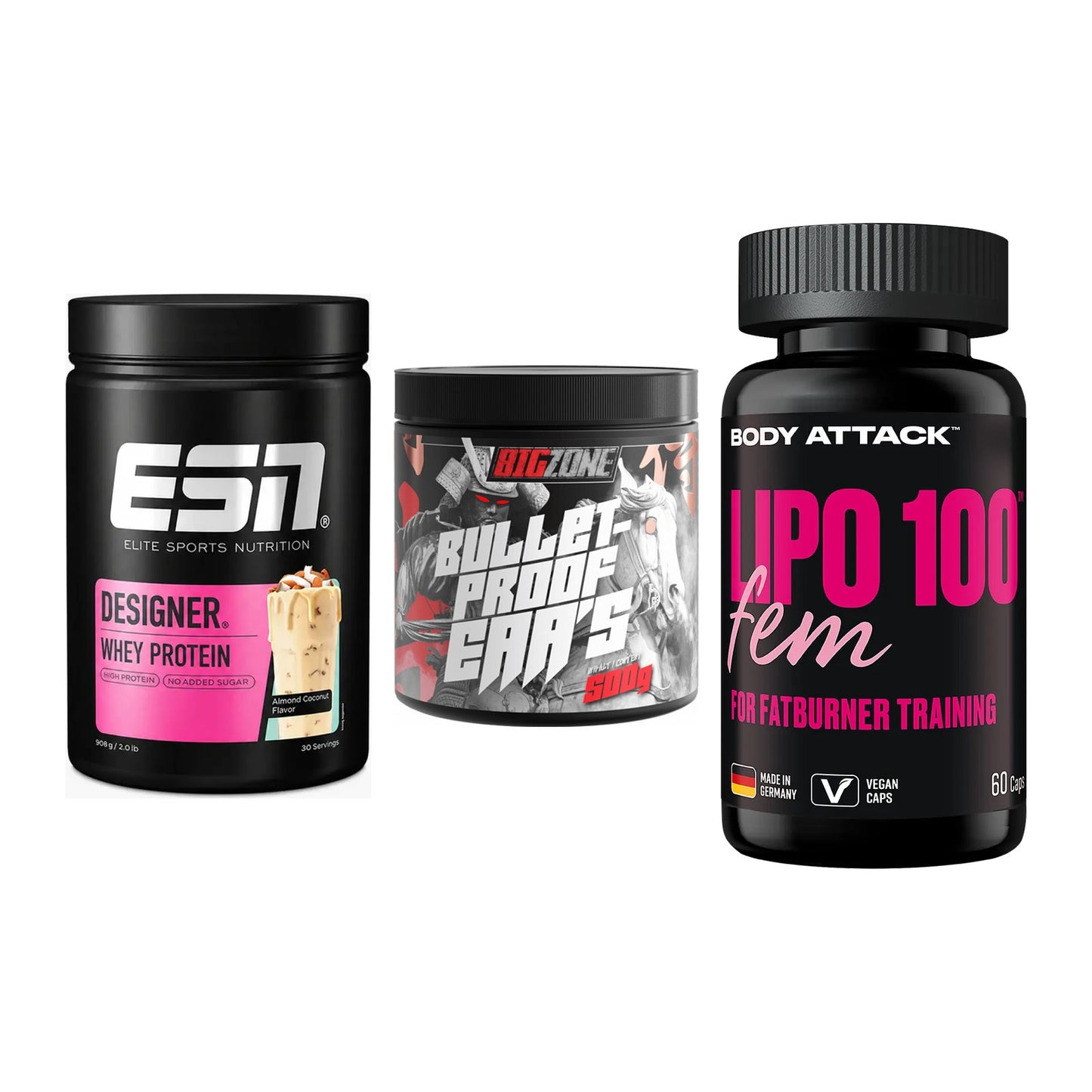 Definitionsphase-Set: ESN Designer + Big Zone + Body Attack – alle enthaltenen Artikel