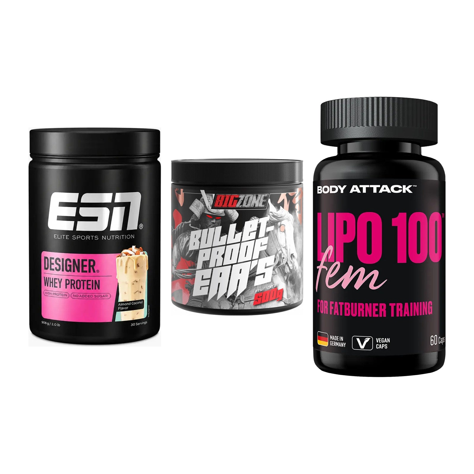 Definitionsphase-Set: ESN Designer + Big Zone + Body Attack – alle enthaltenen Artikel