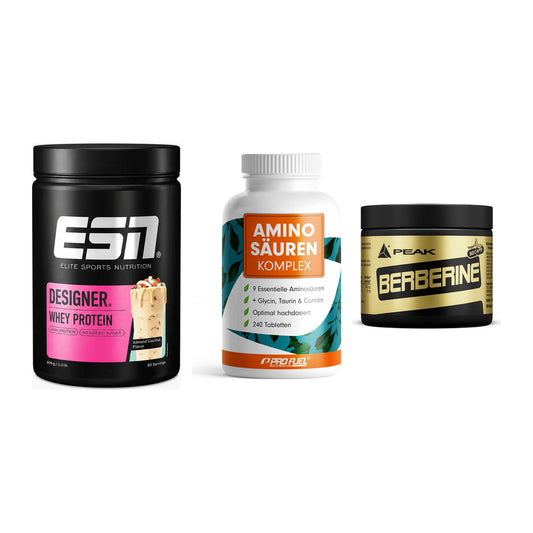 Definitionsphase-Set: ESN Designer + ProFuel Aminos + Peak Berberine – alle enthaltenen Artikel