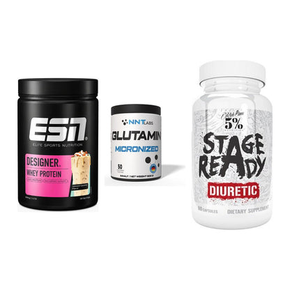 Definitionsphase-Set: ESN Designer + NNT Glutamin + 5% Nutrition – alle enthaltenen Artikel