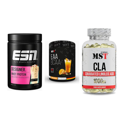 Definitionsphase-Set: ESN Designer + MST EAA & BCAA + MST CLA 1000mg – alle enthaltenen Artikel