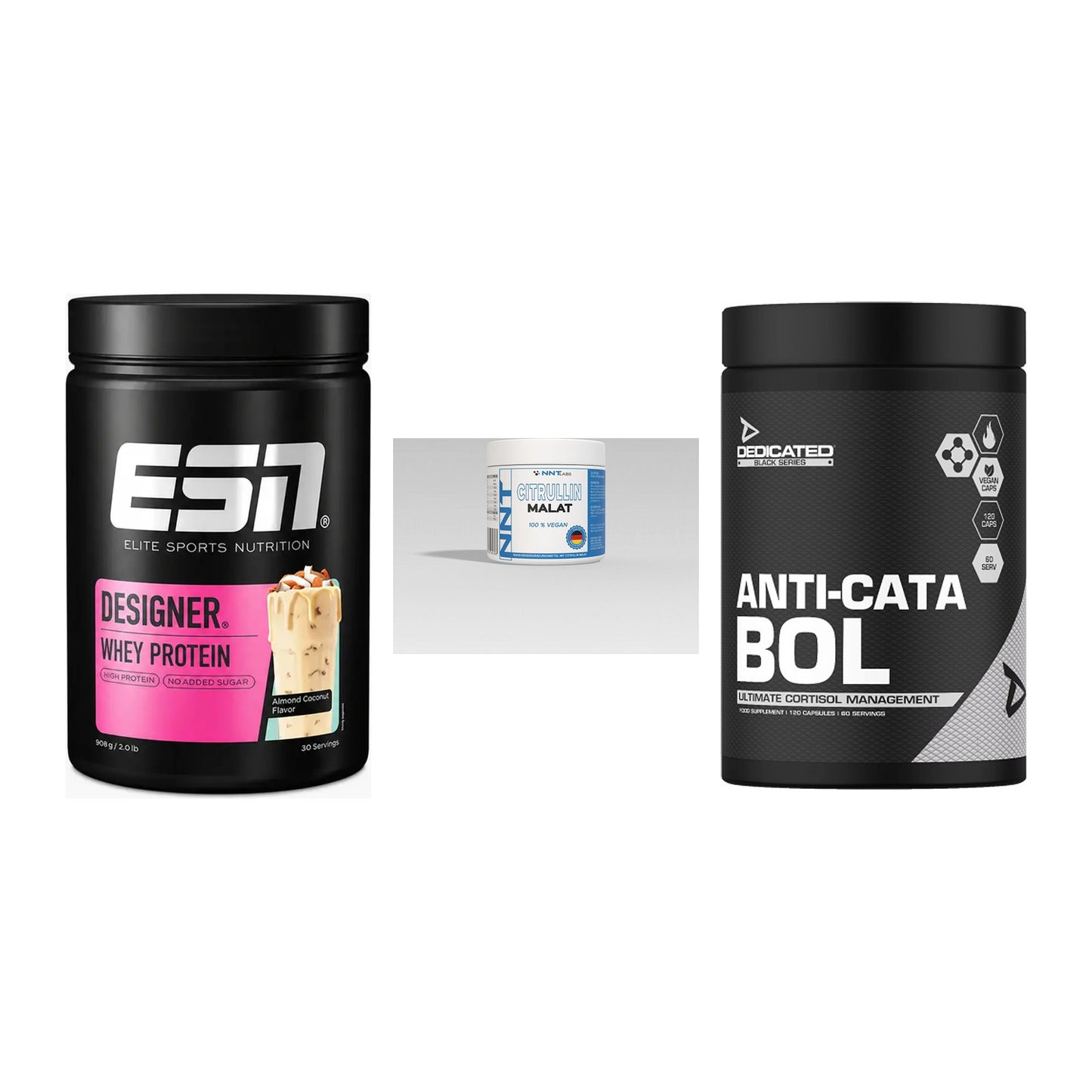 Definitionsphase-Set: ESN Designer + NNT Citrullin + Dedicated – alle enthaltenen Artikel