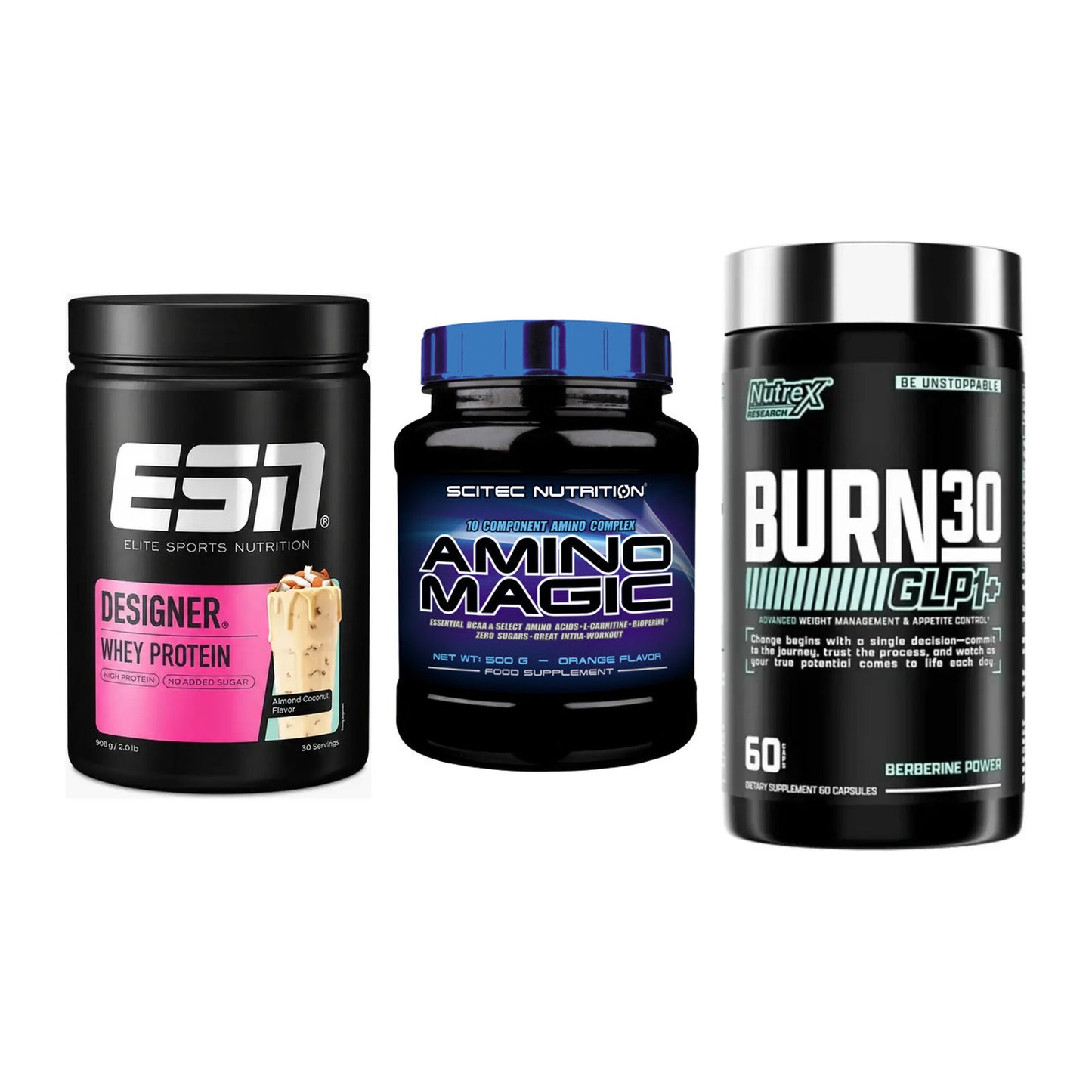 Definitionsphase-Set: ESN Designer + Scitec Amino + Nutrex Burn 30 – alle enthaltenen Artikel