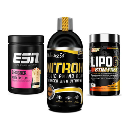 Definitionsphase-Set: ESN Designer + BioTech Liquid + Nutrex Lipo 6 – alle enthaltenen Artikel
