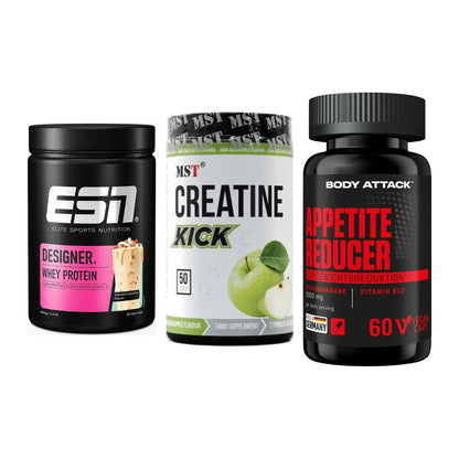 Definitionsphase-Set: ESN Designer + MST Creatine + Body Attack – alle enthaltenen Artikel