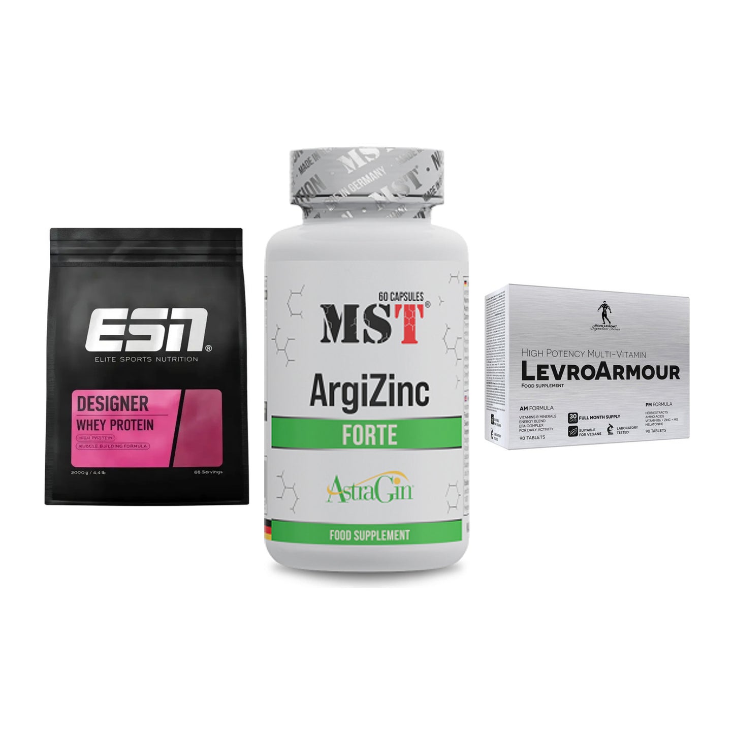 Definitionsphase-Set: ESN Designer + MST ArgiZinc + Kevin Levrone – alle enthaltenen Artikel