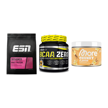 Definitionsphase-Set: ESN Designer + BioTech BCAA + More Nutrition – alle enthaltenen Artikel