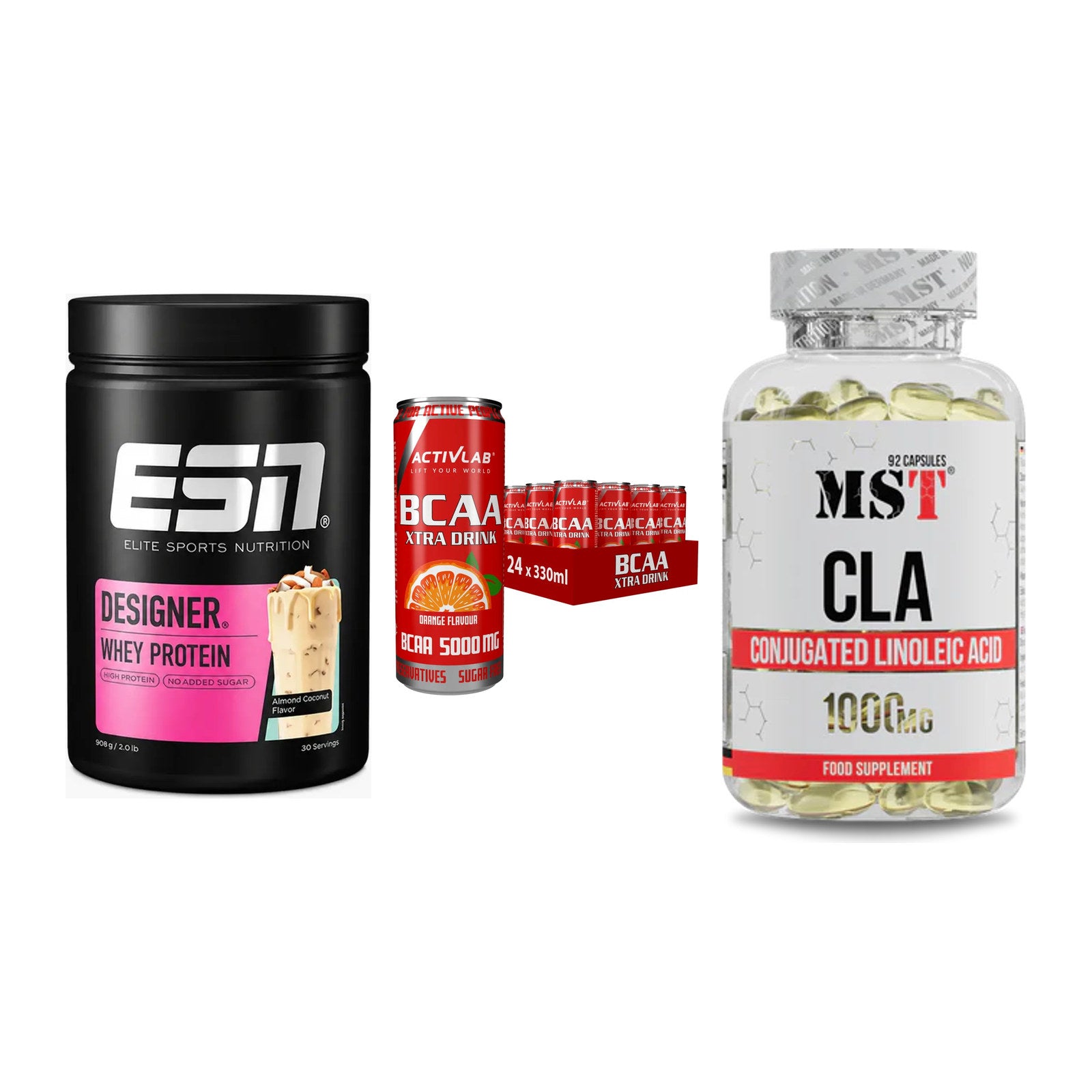 Definitionsphase-Set: ESN Designer + Activlab BCAA + MST CLA 1000mg – alle enthaltenen Artikel