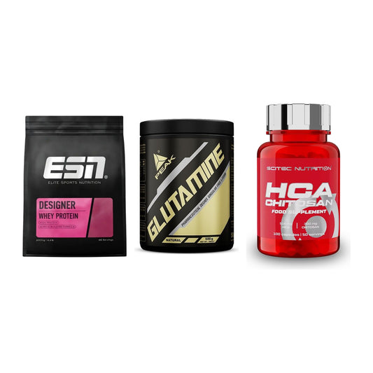 Definitionsphase-Set: ESN Designer + Peak Glutamin + Scitec HCA-Chi – alle enthaltenen Artikel