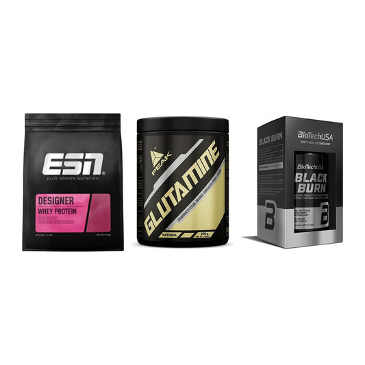 Definitionsphase-Set: ESN Designer + Peak Glutamin + BioTech Black – alle enthaltenen Artikel